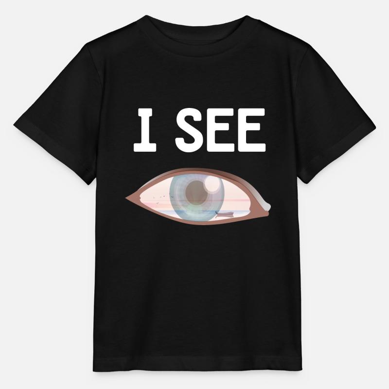Eye with Sea - I Lake - Stanley/Stella MINI CREATOR Kids’ T-Shirt - black