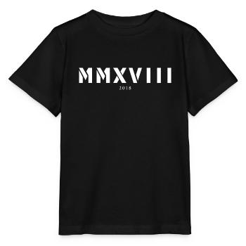 Römische Zahl Geburtsjahr Made in 2018 - Stanley/Stella Kinder T-Shirt MINI CREATOR  - Schwarz - Vorne - Mikhail (115cm)