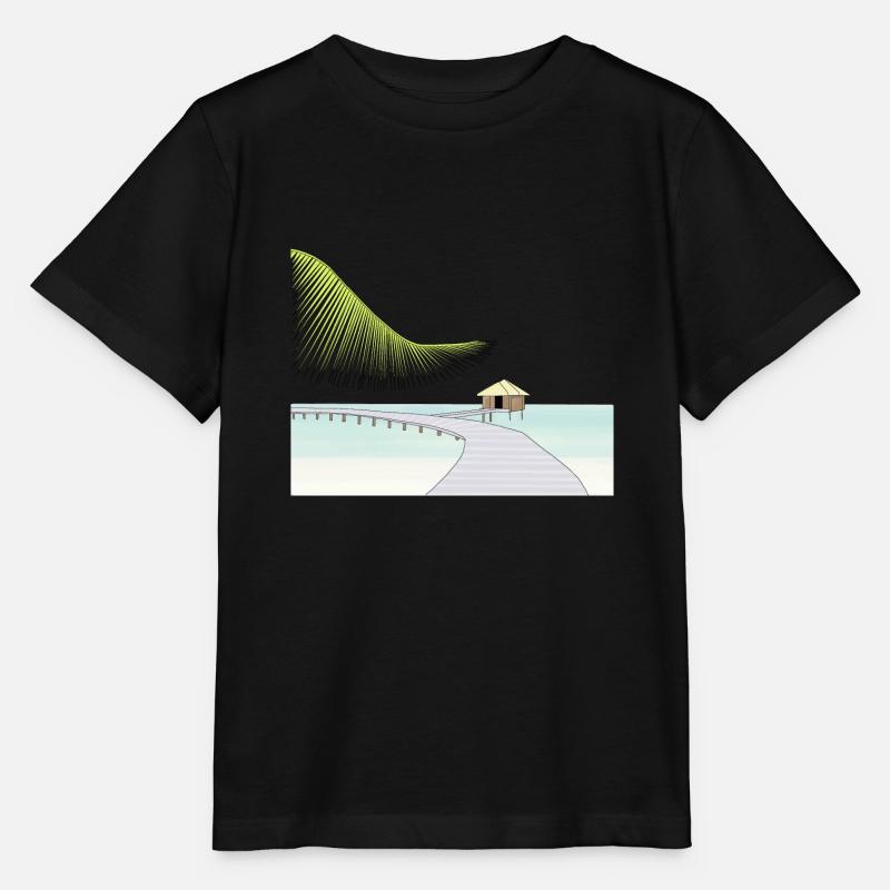 Ecoute les Maldives m'appellent ! - T-shirt bio MINI CREATOR Stanley/Stella Enfant - noir