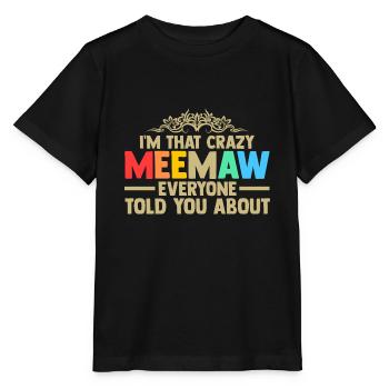 Omi Omi Familie Geschenk - Stanley/Stella Kinder T-Shirt MINI CREATOR  - Schwarz - Vorne - Mikhail (115cm)
