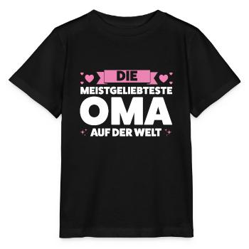 Oma Großmutter Großmütter Geschenk - Stanley/Stella Kinder T-Shirt MINI CREATOR  - Schwarz - Vorne - Mikhail (115cm)