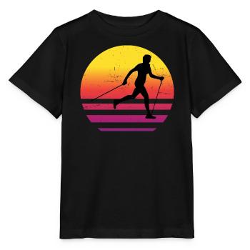 Walker Walking Nordic Walking Walken Damen - Stanley/Stella Kinder T-Shirt MINI CREATOR  - Schwarz - Vorne - Mikhail (115cm)
