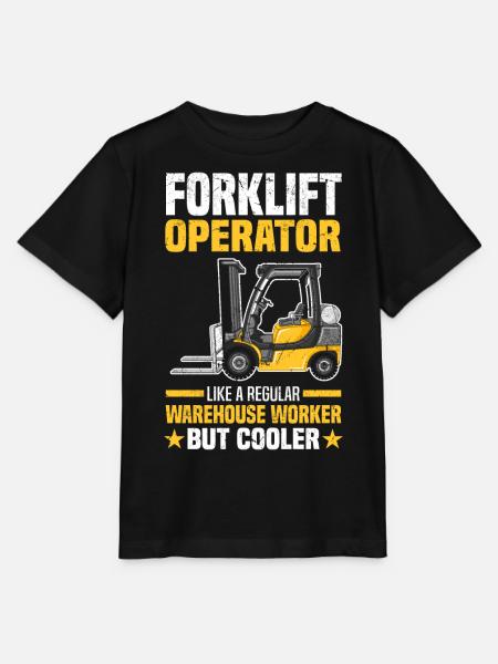 Gabelstaplerfahrer Sprüche | Gabelstapler Geschenk - Stanley/Stella Kinder T-Shirt MINI CREATOR - Schwarz