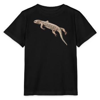 Varan - Reptile - Lézard du Nil - Reptiles en Afrique - T-shirt bio MINI CREATOR Stanley/Stella Enfant - noir - Devant - Mikhail (115cm)