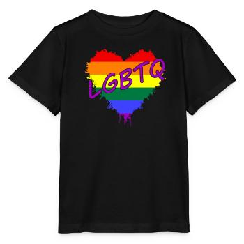 LGBTQ, CSD, Love is Love - Stanley/Stella Kinder T-Shirt MINI CREATOR  - Schwarz - Vorne - Mikhail (115cm)