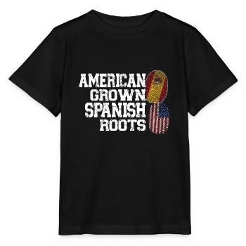 Spanisch Spanien Spanische Wurzeln Geschenk - Stanley/Stella Kinder T-Shirt MINI CREATOR  - Schwarz - Vorne - Mikhail (115cm)