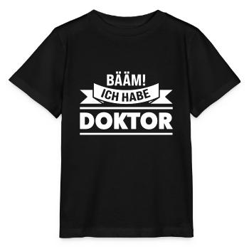 Doktor Prüfung Doktoren Geschenk - Stanley/Stella Kinder T-Shirt MINI CREATOR  - Schwarz - Vorne - Mikhail (115cm)