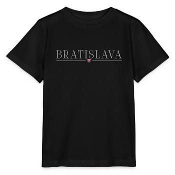 Bratislava : charme sur le Danube - T-shirt bio MINI CREATOR Stanley/Stella Enfant - noir - Devant - Mikhail (115cm)