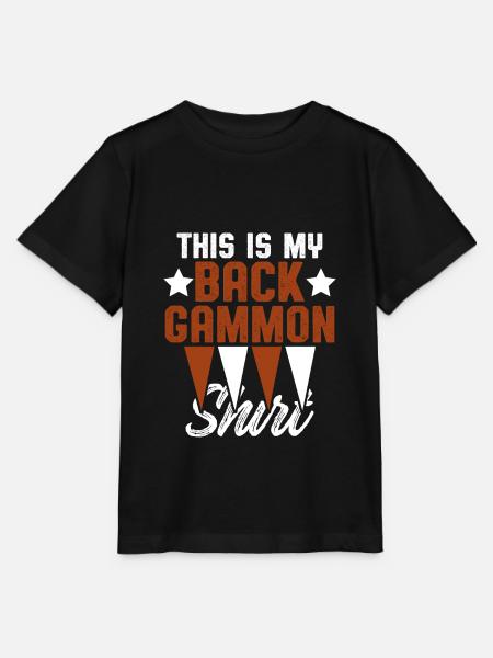 backgammon shirt - Stanley/Stella Kinder T-Shirt MINI CREATOR - Schwarz