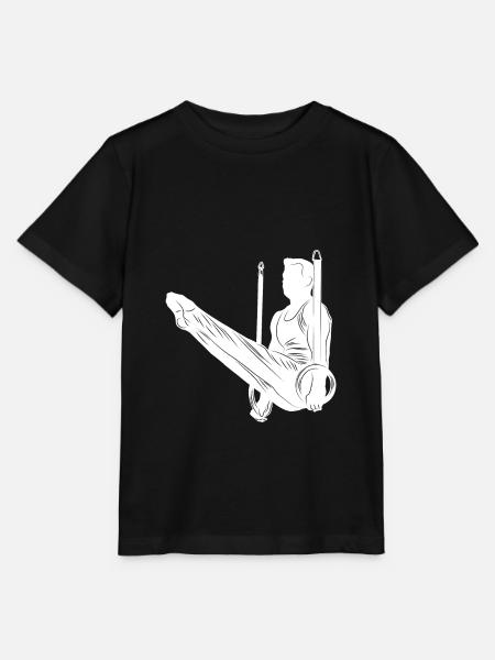 Gymnastics Silhouette - Stanley/Stella Kinder T-Shirt MINI CREATOR  - Schwarz
