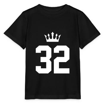 32 Couronne numérique - T-shirt bio MINI CREATOR Stanley/Stella Enfant - noir - Devant - Mikhail (115cm)