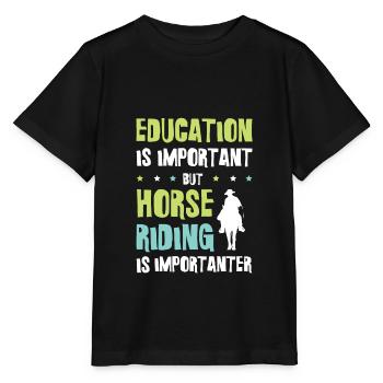 Éducation des chevaux - T-shirt bio MINI CREATOR Stanley/Stella Enfant - noir - Devant - Mikhail (115cm)