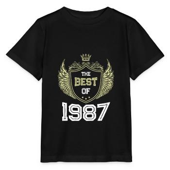 1987 best of - T-shirt bio MINI CREATOR Stanley/Stella Enfant - noir - Devant - Mikhail (115cm)