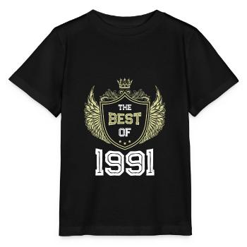 1991 best of - T-shirt bio MINI CREATOR Stanley/Stella Enfant - noir - Devant - Mikhail (115cm)