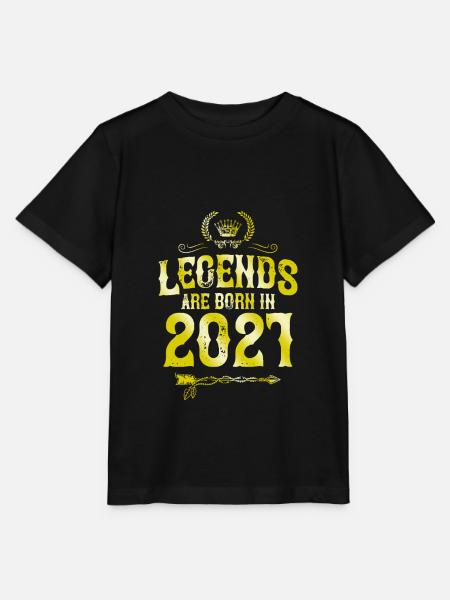 2021 legends born in - Stanley/Stella Kinder T-Shirt MINI CREATOR  - Schwarz