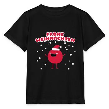 Drôle de Noël - Joyeux Noël - T-shirt bio MINI CREATOR Stanley/Stella Enfant - noir - Devant - Mikhail (115cm)
