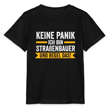 Straßenbauer Job Straßenbau Geschenk - Stanley/Stella Kinder T-Shirt MINI CREATOR  - Schwarz - Vorne - Mikhail (115cm)