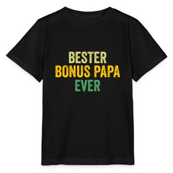 Bonus Papa Familie Bonus-Papa Geschenk - Stanley/Stella Kinder T-Shirt MINI CREATOR  - Schwarz - Vorne - Mikhail (115cm)