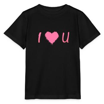 I love you - Stanley/Stella Kinder T-Shirt MINI CREATOR  - Schwarz - Vorne - Mikhail (115cm)