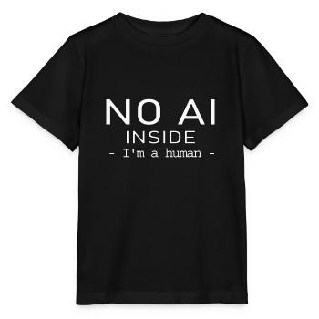 NO AI INSIDE - T-shirt bio MINI CREATOR Stanley/Stella Enfant - noir - Devant - Mikhail (115cm)
