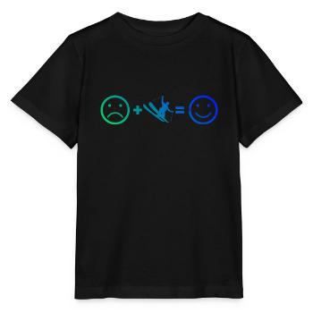Slopestyle Damen Ski Freestyle Ski Jumping - Stanley/Stella Kinder T-Shirt MINI CREATOR  - Schwarz - Vorne - Mikhail (115cm)