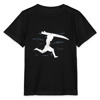 Surfer surfing boarder running race - Stanley/Stella MINI CREATOR Kids’ T-Shirt - black - Front - Mikhail (115cm)