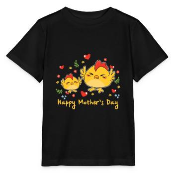 Animal Mom Chick for Mother s Day - Stanley/Stella MINI CREATOR Kids’ T-Shirt - black - Front - Mikhail (115cm)