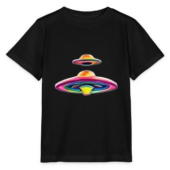 SOUCOUPES VOLANTES - T-shirt bio MINI CREATOR Stanley/Stella Enfant - noir - Devant - Mikhail (115cm)
