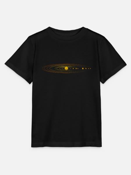 Sistema solare - Stanley/Stella T-shirt MINI CREATOR til børn - sort