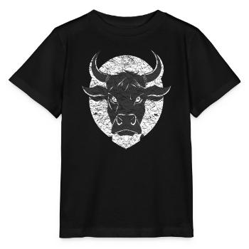 Angry bull bull - Stanley/Stella MINI CREATOR Kids’ T-Shirt - black - Front - Mikhail (115cm)