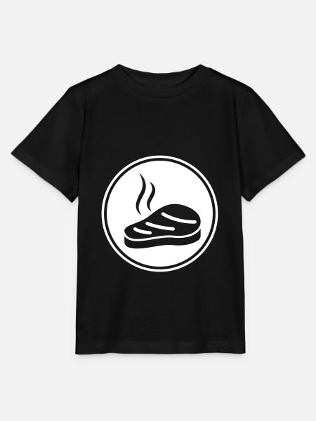 Steak Grill - Stanley/Stella Kinder T-Shirt MINI CREATOR - Schwarz