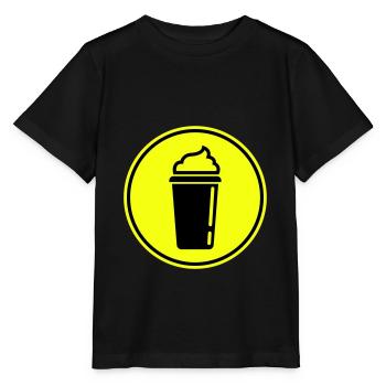 Kaffee Icon - Stanley/Stella Kinder T-Shirt MINI CREATOR  - Schwarz - Vorne - Mikhail (115cm)