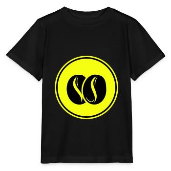 Symbole du grain de café - T-shirt bio MINI CREATOR Stanley/Stella Enfant - noir - Devant - Mikhail (115cm)