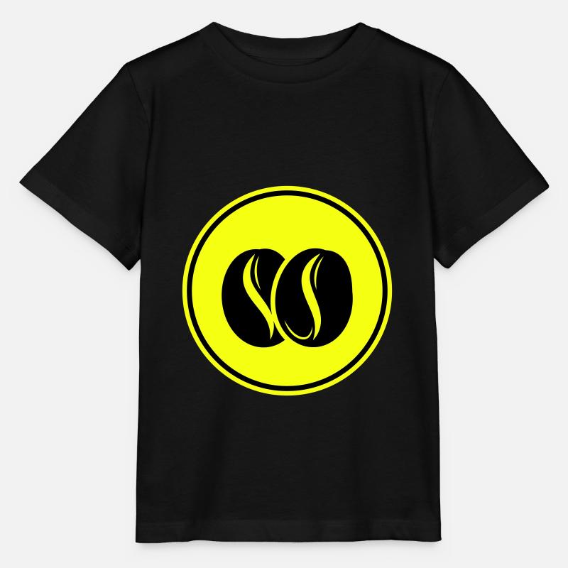 Kaffeebohne Symbol - Stanley/Stella Kinder T-Shirt MINI CREATOR - Schwarz