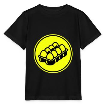 Eier symbol - Stanley/Stella Kinder T-Shirt MINI CREATOR  - Schwarz - Vorne - Mikhail (115cm)