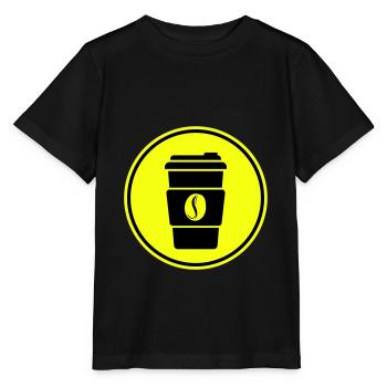 Coffee Symbol - Stanley/Stella MINI CREATOR Kids’ T-Shirt - black - Front - Mikhail (115cm)