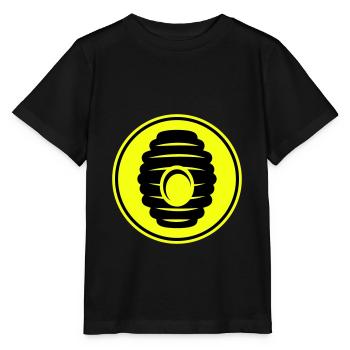 Abeille Icon miel - T-shirt bio MINI CREATOR Stanley/Stella Enfant - noir - Devant - Mikhail (115cm)