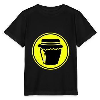 Abeille symbole miel - T-shirt bio MINI CREATOR Stanley/Stella Enfant - noir - Devant - Mikhail (115cm)