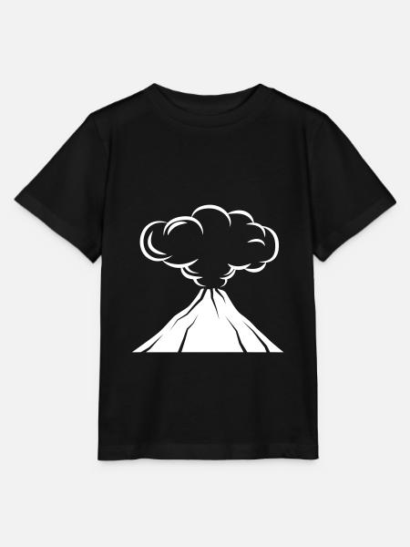Vulkan icon symbol - Stanley/Stella Kinder T-Shirt MINI CREATOR - Schwarz