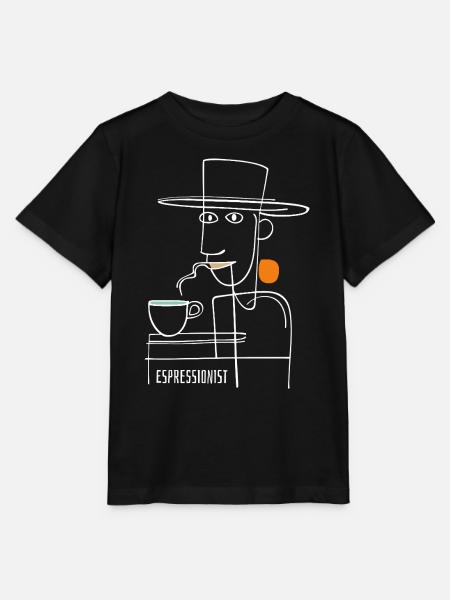 Espressionist - Espresso - Kaffee trinken - Stanley/Stella Kinder T-Shirt MINI CREATOR - Schwarz