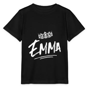 Emma - Stanley/Stella Kinder T-Shirt MINI CREATOR  - Schwarz - Vorne - Mikhail (115cm)