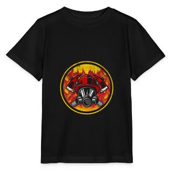 fire Department - Stanley/Stella MINI CREATOR Kids’ T-Shirt - black - Front - Mikhail (115cm)