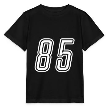 85 Numéro de numéro - T-shirt bio MINI CREATOR Stanley/Stella Enfant - noir - Devant - Mikhail (115cm)