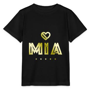 Mia Herz - Stanley/Stella Kinder T-Shirt MINI CREATOR  - Schwarz - Vorne - Mikhail (115cm)