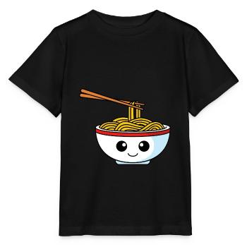 Bande dessinée Noodles - T-shirt bio MINI CREATOR Stanley/Stella Enfant - noir - Devant - Mikhail (115cm)