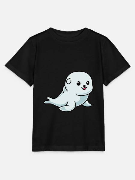Robbe Tier Comic - Stanley/Stella Kinder T-Shirt MINI CREATOR  - Schwarz
