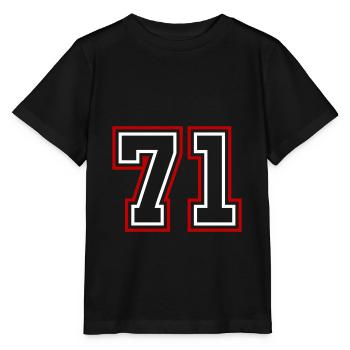 71 Numéro de numéro - T-shirt bio MINI CREATOR Stanley/Stella Enfant - noir - Devant - Mikhail (115cm)