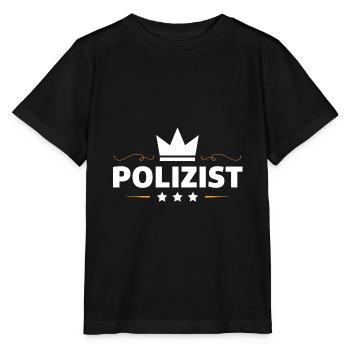 Polizist Beruf - Stanley/Stella Kinder T-Shirt MINI CREATOR  - Schwarz - Vorne - Mikhail (115cm)