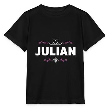 Julian - Stanley/Stella Kinder T-Shirt MINI CREATOR  - Schwarz - Vorne - Mikhail (115cm)