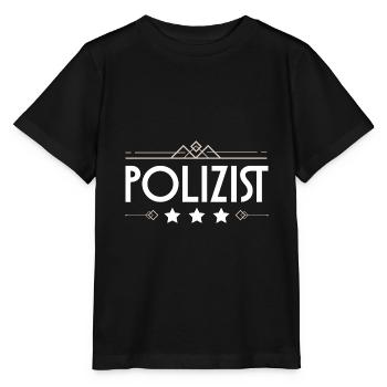 Polizist Beruf - Stanley/Stella Kinder T-Shirt MINI CREATOR  - Schwarz - Vorne - Mikhail (115cm)